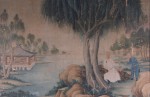 Lote 137: ANTIGUO KAKEMONO CHINO PINTADO SOBRE PAPEL. Lote 137: ANTIGUO KAKEMONO CHINO PINTADO SOBRE PAPEL. ANTIGUO KAKEMONO CHINO PINTADO SOBRE PAPEL.