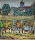 Lote 40: PEDEMONTE, Adán Luis Lote 40: PEDEMONTE, Adán Luis 'CAPILLA DE LUJAN PORTEÑO' 'TARDE DE OTOÑO'