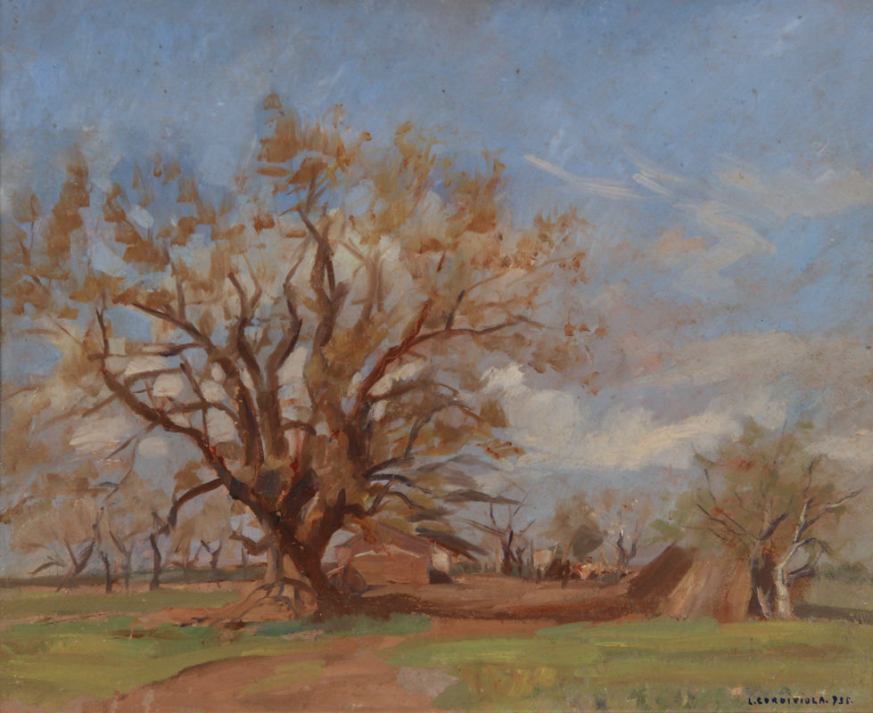 CORDIVIOLA, Luis Adolfo 'PAISAJE CON RANCHO'