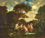 Lote 126: MONTICELLI, Adolphe Joseph Thomas Lote 126: MONTICELLI, Adolphe Joseph Thomas 'LE BAIN DE DIANE'
