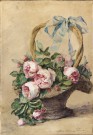 Lote 134: LEMAIRE, Madeleine Jeanne Lote 134: LEMAIRE, Madeleine Jeanne 'CANASTA CON FLORES Y MOÑO CELESTE'