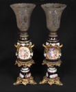 Lote 726: PAR DE ANTIGUAS LAMPARAS FRANCESAS VIEUX PARIS. Lote 726: PAR DE ANTIGUAS LAMPARAS FRANCESAS VIEUX PARIS. PAR DE ANTIGUAS LAMPARAS FRANCESAS VIEUX PARIS.