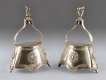 Lote 498: PAR DE ANTIGUOS ESTRIBOS CAMPANA SIGLO XIX. Lote 498: PAR DE ANTIGUOS ESTRIBOS CAMPANA SIGLO XIX. PAR DE ANTIGUOS ESTRIBOS CAMPANA SIGLO XIX.