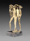 Lote 5: PUJIA, Antonio Lote 5: PUJIA, Antonio PEQUEÑO GRUPO DE BRONCE DORADO.