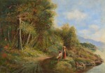 Lote 149: LANSYER, Emmanuel Lote 149: LANSYER, Emmanuel 'FIGURA FEMENINA Y CABRA FRENTE AL LAGO'