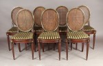 Lote 223: DOCE SILLAS FRANCESAS ESTILO LUIS XVI PARA COMEDOR. Lote 223: DOCE SILLAS FRANCESAS ESTILO LUIS XVI PARA COMEDOR. DOCE SILLAS FRANCESAS ESTILO LUIS XVI PARA COMEDOR.