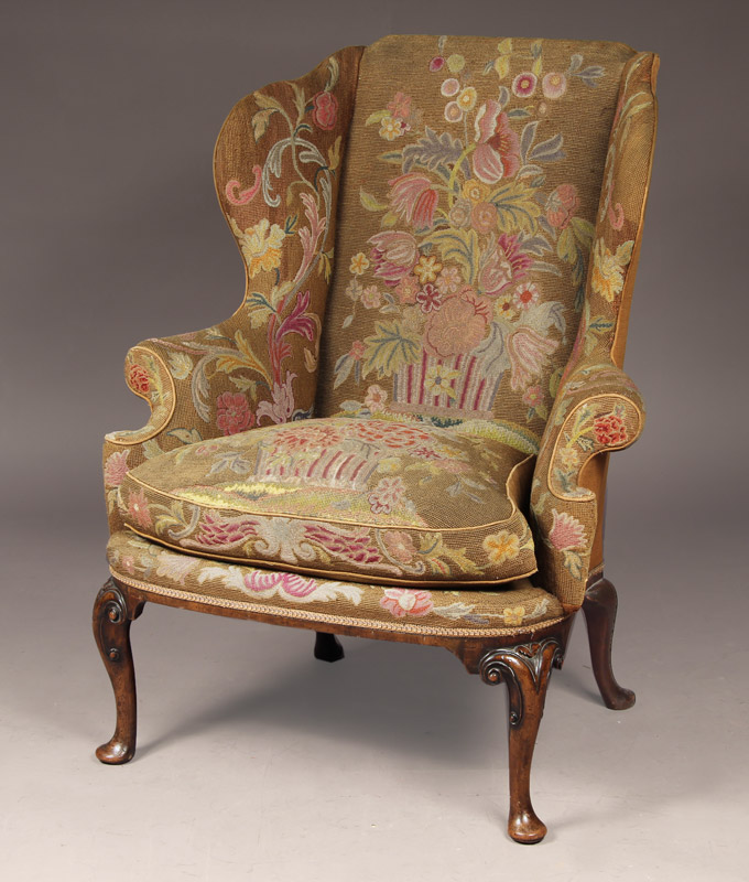  SILLON BERGERE INGLES ESTILO QUEEN ANNE.