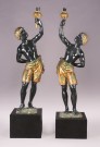 Lote 707: PAR DE NEGROS VENECIANOS DEL SIGLO XIX. Lote 707: PAR DE NEGROS VENECIANOS DEL SIGLO XIX. PAR DE NEGROS VENECIANOS DEL SIGLO XIX.