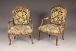 Lote 307: PAR DE SILLONES DE ESTILO LUIS XV. Lote 307: PAR DE SILLONES DE ESTILO LUIS XV. PAR DE SILLONES DE ESTILO LUIS XV.