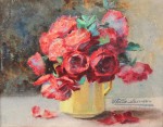 Lote 145: STELLA SAMSON, Louise Lote 145: STELLA SAMSON, Louise 'JARRO AMARILLO CON FLORES'