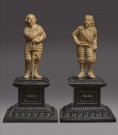 Lote 668: PAR DE PEQUEÑAS FIGURAS FRANCESAS DE MARFIL ESCULPIDO. PAR DE PEQUEÑAS FIGURAS FRANCESAS DE MARFIL ESCULPIDO.