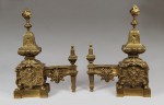 Lote 790: PAR DE ANTIGUOS CHENETS FRANCESES ESTILO LUIS XIV. Lote 790: PAR DE ANTIGUOS CHENETS FRANCESES ESTILO LUIS XIV. PAR DE ANTIGUOS CHENETS FRANCESES ESTILO LUIS XIV.