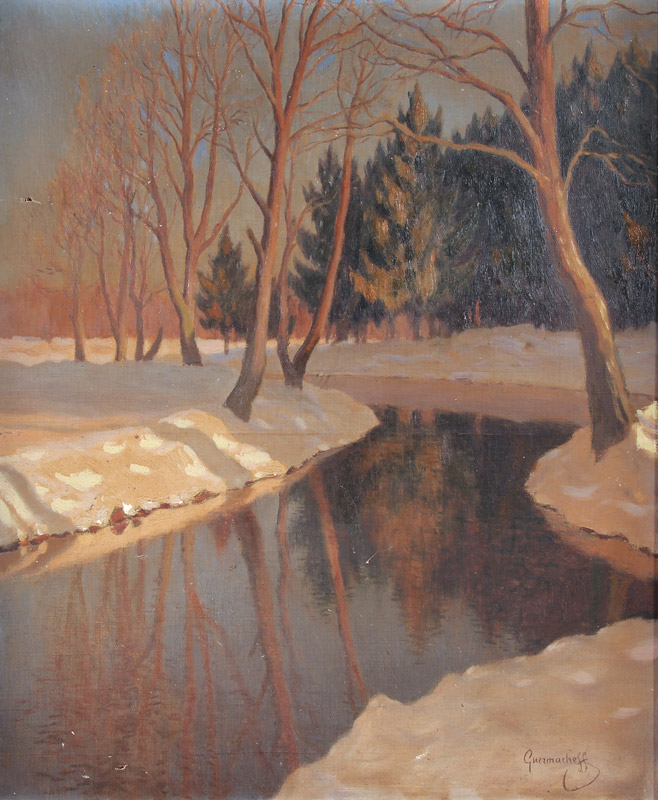 GUERMACHEFF, Michel Markinovitch 'PAISAJE NEVADO'