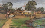 Lote 462: BARLETTA, Félix Lote 462: BARLETTA, Félix 'PAISAJE DE PUEBLO'