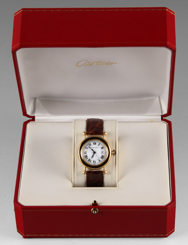  RELOJ PULSERA DE ORO MARCA CARTIER. 