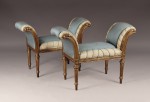 Lote 220: PAR DE BANQUETAS FRANCESAS ESTILO LUIS XVI. Lote 220: PAR DE BANQUETAS FRANCESAS ESTILO LUIS XVI. PAR DE BANQUETAS FRANCESAS ESTILO LUIS XVI.