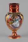 Lote 636: FLORERO FRANCES DE COBRE Y ESMALTE DE LIMOGES. Lote 636: FLORERO FRANCES DE COBRE Y ESMALTE DE LIMOGES. FLORERO FRANCES DE COBRE Y ESMALTE DE LIMOGES.