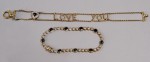 Lote 680: DOS PULSERAS DIFERENTES DE ORO Y BRILLANTES. Lote 680: DOS PULSERAS DIFERENTES DE ORO Y BRILLANTES. DOS PULSERAS DIFERENTES DE ORO Y BRILLANTES.