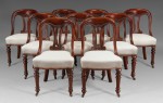 Lote 252: DIEZ SILLAS ESTILO VICTORIANO PARA COMEDOR. Lote 252: DIEZ SILLAS ESTILO VICTORIANO PARA COMEDOR. DIEZ SILLAS ESTILO VICTORIANO PARA COMEDOR.