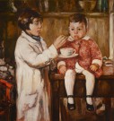Lote 84: POLICASTRO, Enrique Lote 84: POLICASTRO, Enrique 'ALIMENTANDO A UN NIÑO'