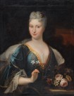Lote 172: ANONIMO Lote 172: ANONIMO 'RETRATO DE DAMA CON FLORES'