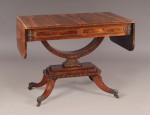 Lote 276: SOFA TABLE DE ESTILO INGLES REGENCY. SOFA TABLE DE ESTILO INGLES REGENCY.