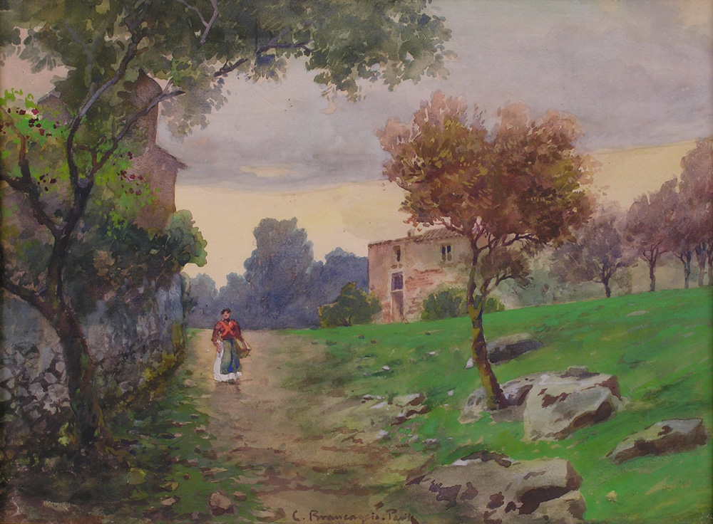 BRANCACCIO, Carlo 'ALDEANA BAJANDO POR UN CAMINO'