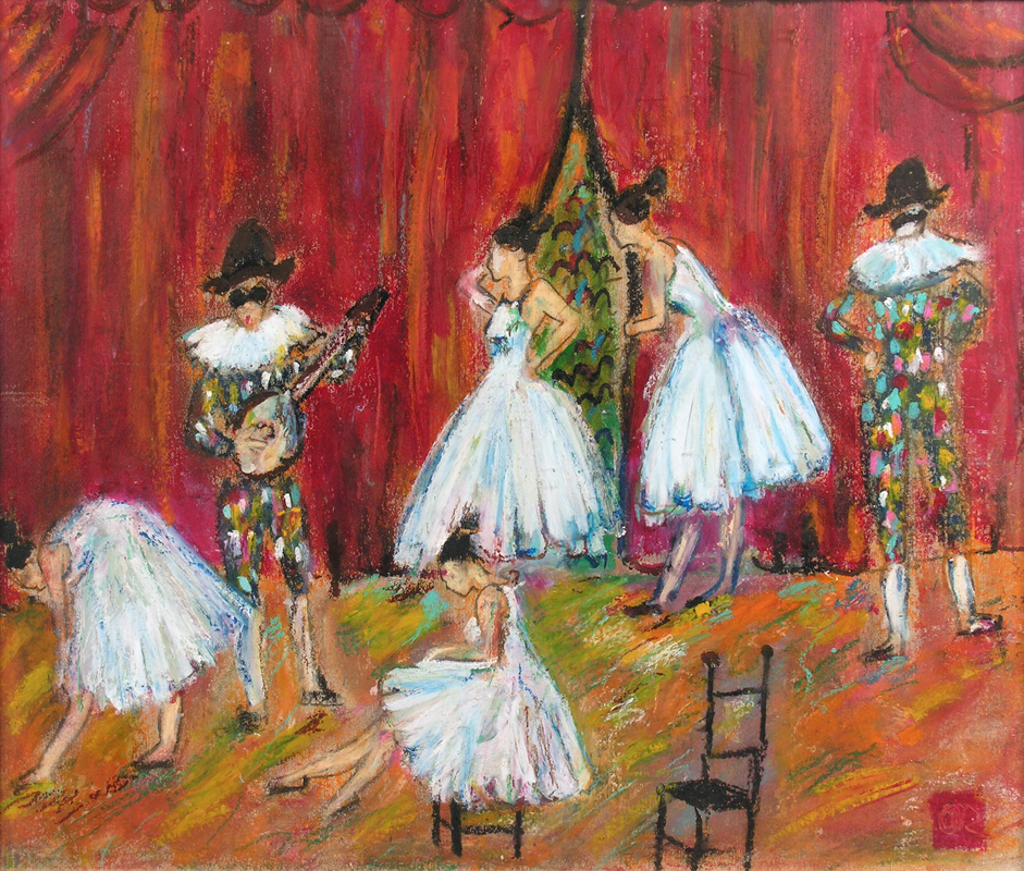 ROJO, Octavio 'BAILARINAS Y ARLEQUINES'