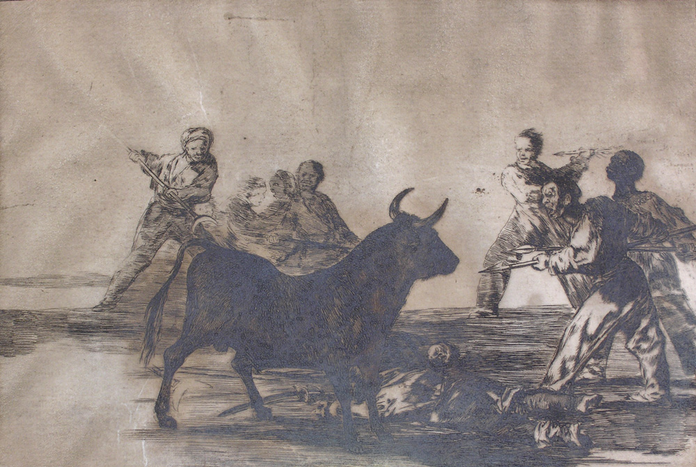 DE GOYA Y LUCIENTES, Francisco José LITOGRAFIA ORIGINAL DE FRANCISCO DE GOYA.