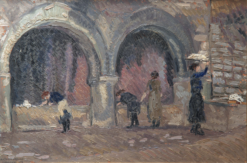 PEDONE, Antonio 'ESCENA EN SAN GIMIGNANO'