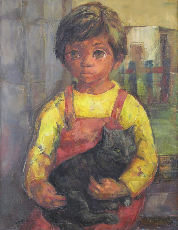 ALVAREZ, Nelly 'NIÑO CON GATITO'