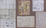 Lote 106: MONTES LENGUA, José Luis Lote 106: MONTES LENGUA, José Luis SIETE DIBUJOS EN UN ENMARCAMIENTO.