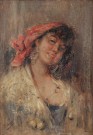Lote 387: IROLLI, Vincenzo Lote 387: IROLLI, Vincenzo 'RITRATTO DI RAGAZZA'