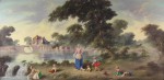 Lote 179: MONTANER, Miguel Lote 179: MONTANER, Miguel 'ESCENA EN UN PAISAJE CON RIO'