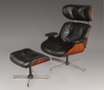 Lote 174: SILLON DISEÑO EAMES CON BANQUETA APOYA PIES. Lote 174: SILLON DISEÑO EAMES CON BANQUETA APOYA PIES. SILLON DISEÑO EAMES CON BANQUETA APOYA PIES.