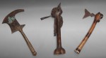Lote 509: TRES ANTIGUAS ARMAS DE MANO AFRICANAS DIFERENTES. Lote 509: TRES ANTIGUAS ARMAS DE MANO AFRICANAS DIFERENTES. TRES ANTIGUAS ARMAS DE MANO AFRICANAS DIFERENTES.