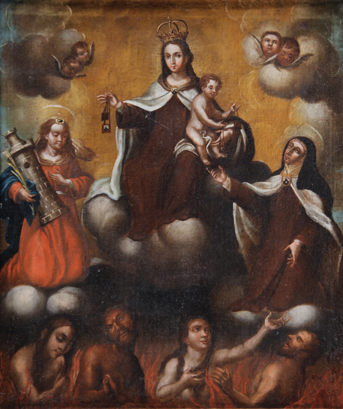 ANONIMO 'LA VIRGEN DEL CARMEN'