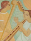 Lote 106: BORGES, Norah Lote 106: BORGES, Norah 'MUJERES Y ARPA'