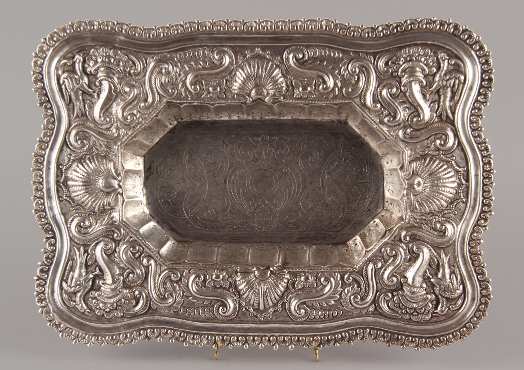  FUENTE DE PLATA PORTUGUESA CIRCA 1900.