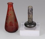 Lote 620: DOS PEQUEÑOS VIOLETEROS DE VIDRIO ARTISTICO. Lote 620: DOS PEQUEÑOS VIOLETEROS DE VIDRIO ARTISTICO. DOS PEQUEÑOS VIOLETEROS DE VIDRIO ARTISTICO.