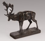 Lote 588: BARYE, Antoine Louis 'CERF DEBOUT'