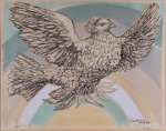 Lote 140: PICASSO, Pablo Lote 140: PICASSO, Pablo 'COLOMBE VOLANT A L'ARC EN CIEL'1952