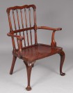 Lote 185: ANTIGUO SILLON INGLES WINDSOR DE EPOCA JORGE II. ANTIGUO SILLON INGLES WINDSOR DE EPOCA JORGE II.