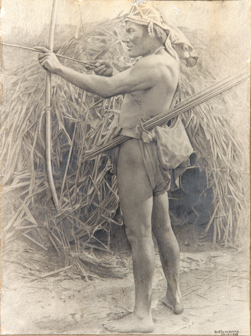  'ABORIGEN CON ARCO Y FLECHA' 