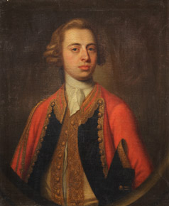 Lote 57: FELLOWES, James Lote 57: FELLOWES, James 'PORTRAIT OF A GENTLEMAN IN RED COAT'