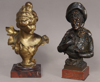 Lote 198: DOS ESCULTURAS EUROPEAS DE BRONCE. Lote 198: DOS ESCULTURAS EUROPEAS DE BRONCE. DOS ESCULTURAS EUROPEAS DE BRONCE.
