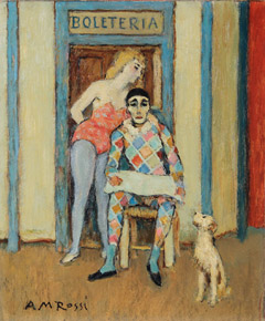 Lote 78: ROSSI, Alberto María Lote 78: ROSSI, Alberto María 'EL ARLEQUIN Y LA BAILARINA'