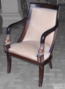 Lote 45: PAR DE SILLONES DE ESTILO FRANCES DIRECTORIO. Lote 45: PAR DE SILLONES DE ESTILO FRANCES DIRECTORIO. PAR DE SILLONES DE ESTILO FRANCES DIRECTORIO.