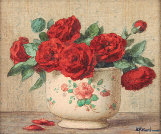 Lote 11: FILLIARD, Ernest Lote 11: FILLIARD, Ernest 'CENTRO CON FLORES ROJAS'