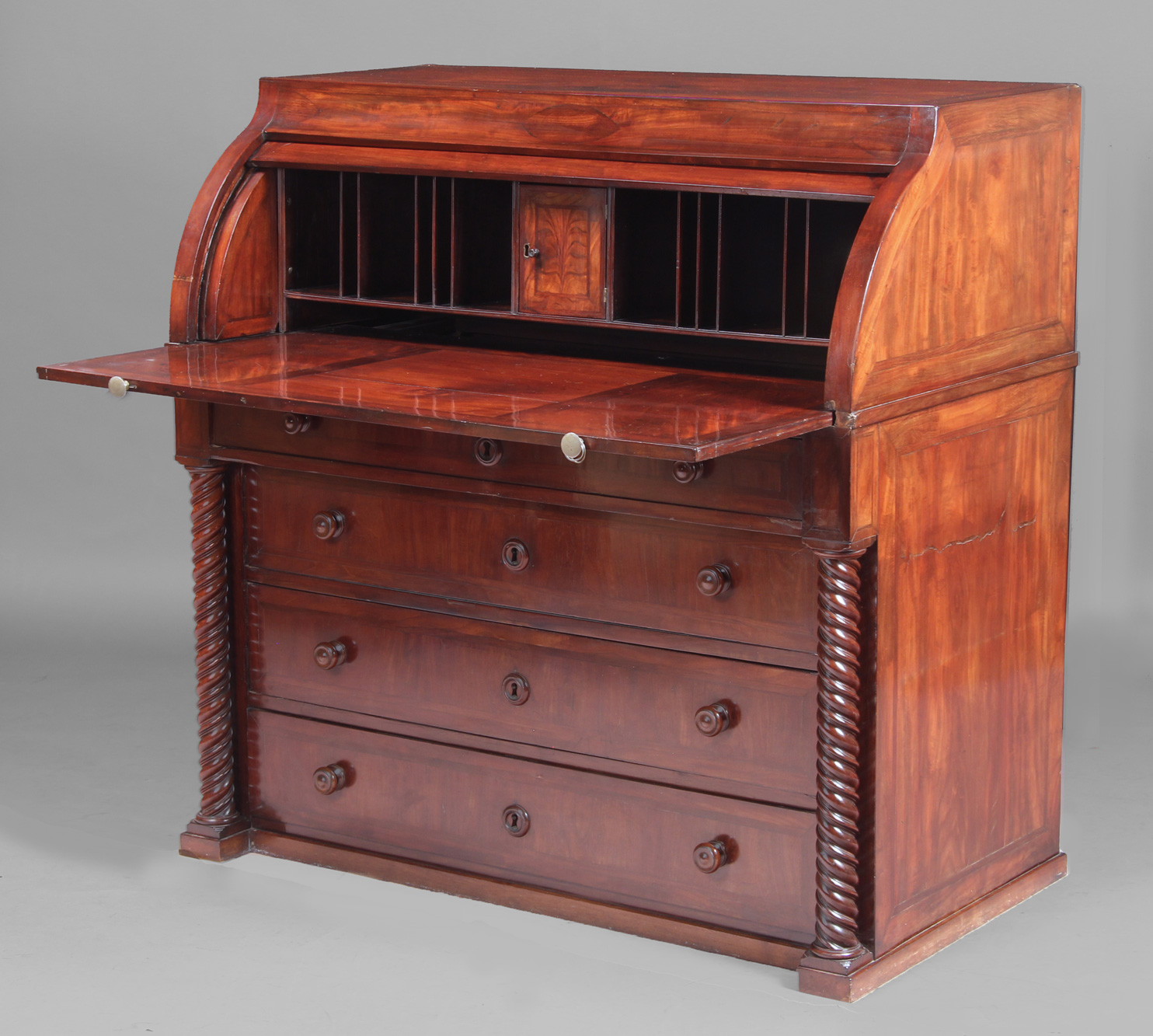  COMODA SECRETAIRE BIEDERMEIER.